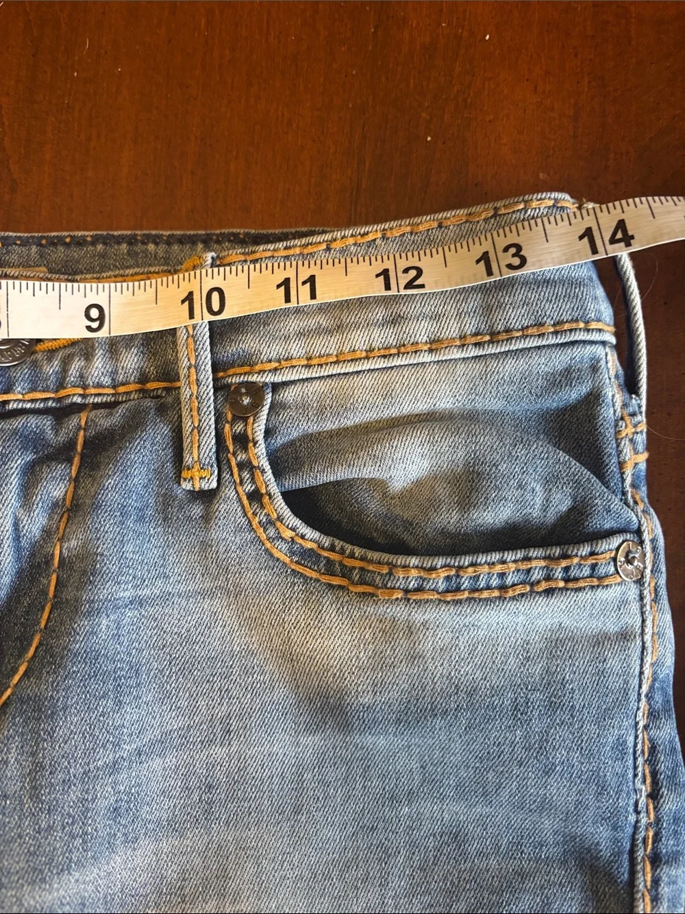 TRUE RELIGION BECCA Twisted Seam Light Blue Boot Cut Size 25 Jeans (L-133) - Picture 12 of 14